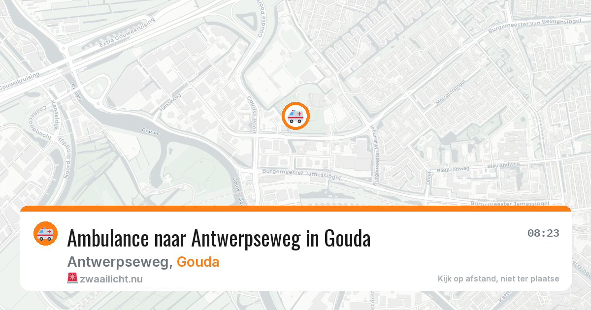 Ambulance naar Antwerpseweg in Gouda — 10 jul 2026