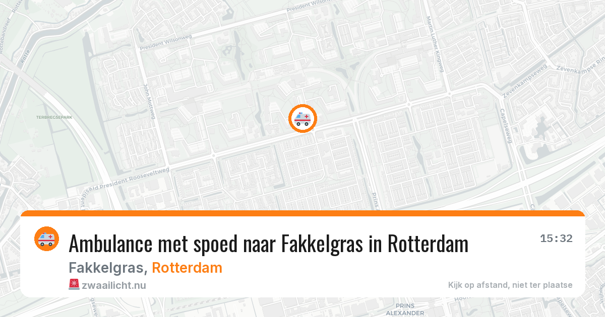 Ambulance met spoed naar Fakkelgras in Rotterdam — 4 jun 2026