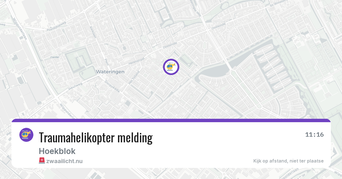 Traumahelikopter melding — 1 mrt 2026