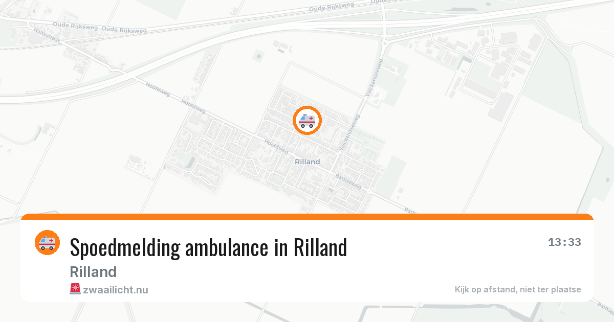 Spoedmelding ambulance in Rilland — 15 mrt 2026