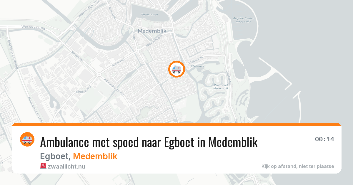 Ambulance met spoed naar Egboet in Medemblik — 15 mei 2026