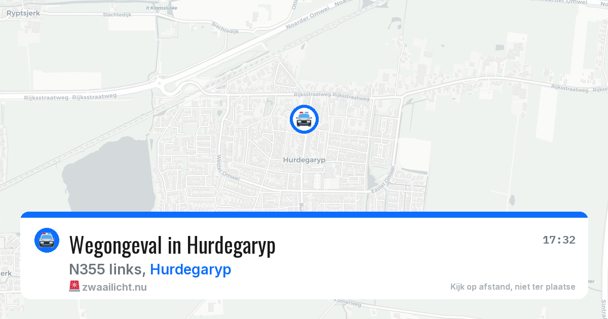 Wegongeval in Hurdegaryp — 5 jul 2026
