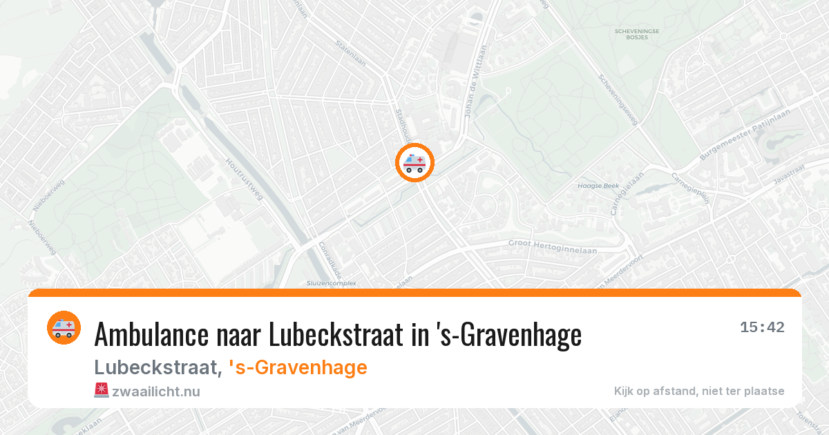Ambulance naar Lubeckstraat in 's-Gravenhage — 24 feb 2026