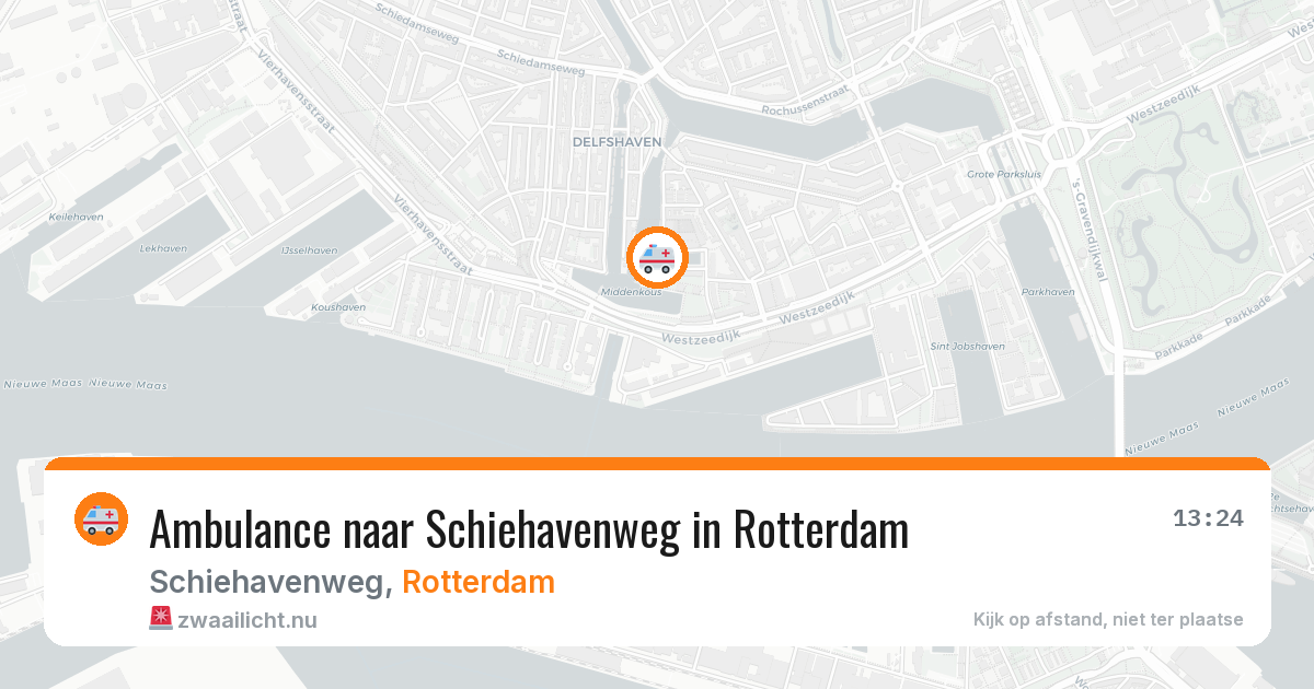 Ambulance naar Schiehavenweg in Rotterdam — 24 jul 2026