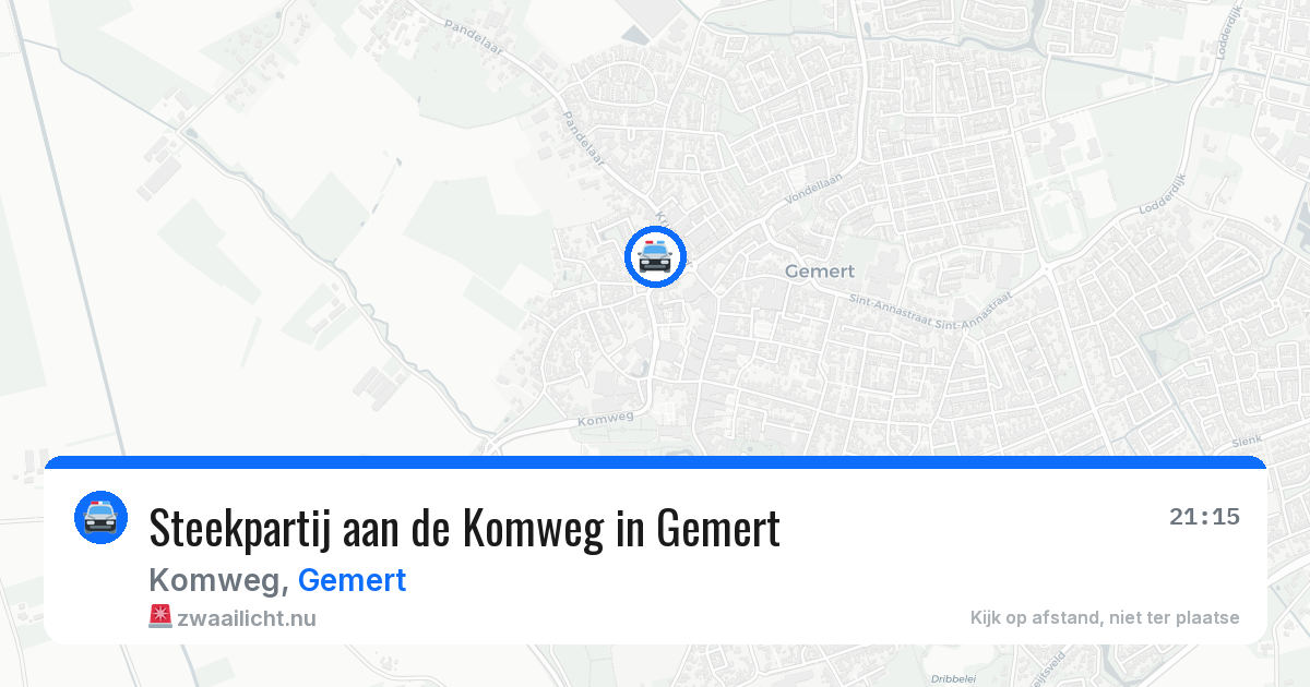 Steekpartij aan de Komweg in Gemert — 7 apr 2026
