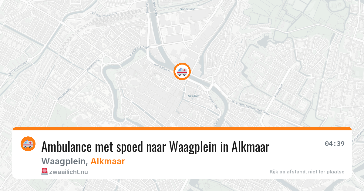 Ambulance met spoed naar Waagplein in Alkmaar — 11 jul 2026