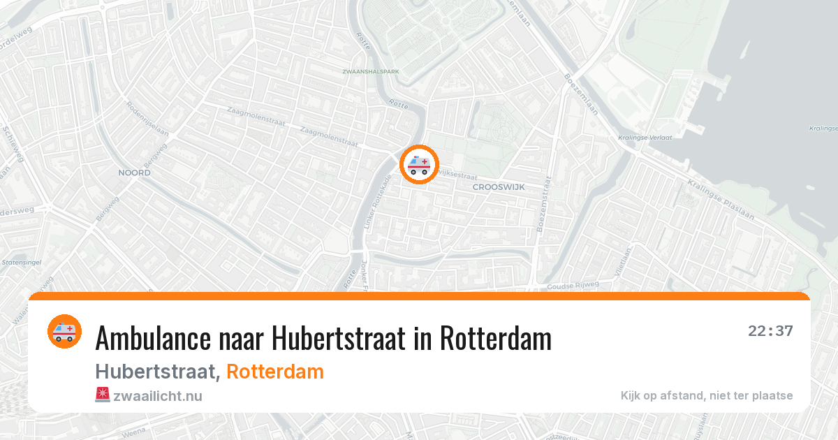 Ambulance naar Hubertstraat in Rotterdam — 15 mei 2026
