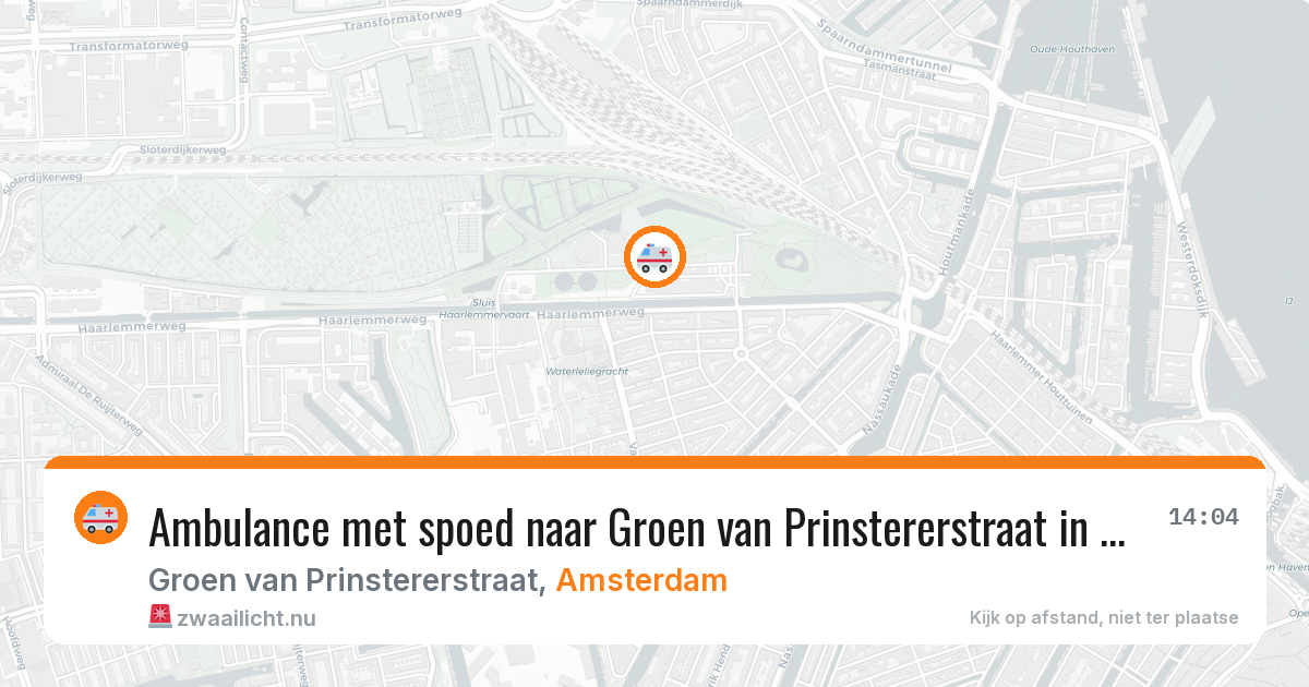 Ambulance met spoed naar Groen van Prinstererstraat in Amsterdam — 7 apr 2026