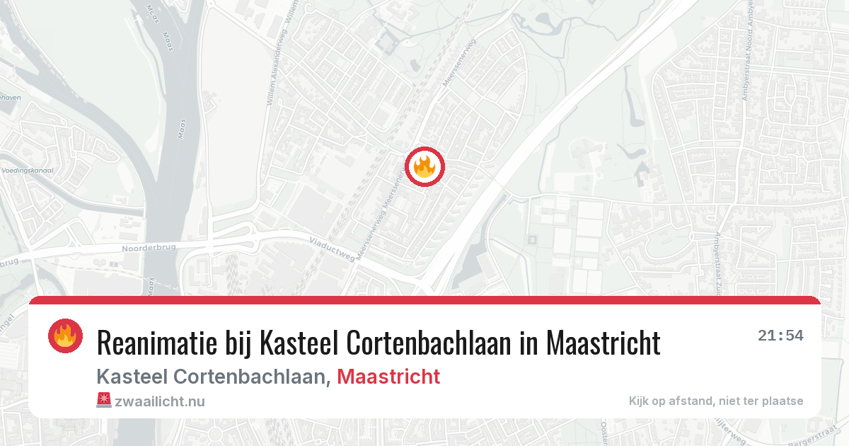Reanimatie bij Kasteel Cortenbachlaan in Maastricht — 7 apr 2026