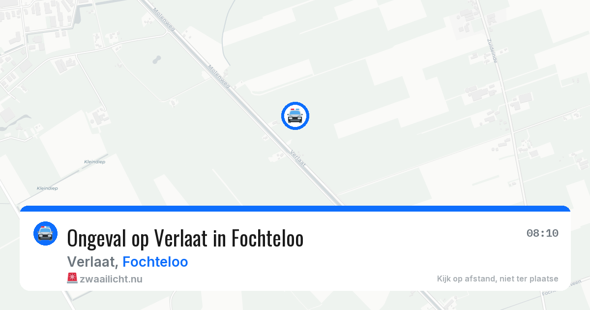 Ongeval op Verlaat in Fochteloo — 2 jul 2026