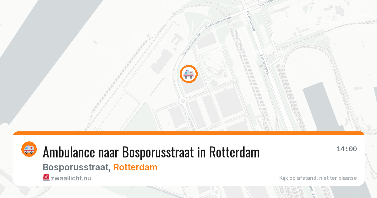 Ambulance naar Bosporusstraat in Rotterdam — 24 jul 2026