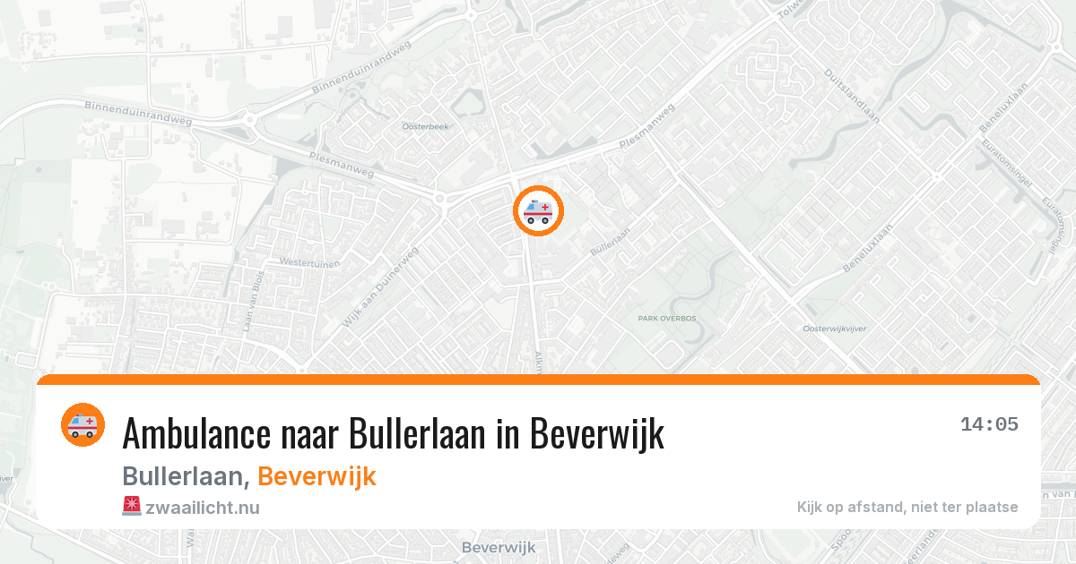 Ambulance naar Bullerlaan in Beverwijk — 10 jul 2026