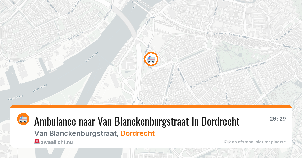 Ambulance naar Van Blanckenburgstraat in Dordrecht — 28 mei 2026