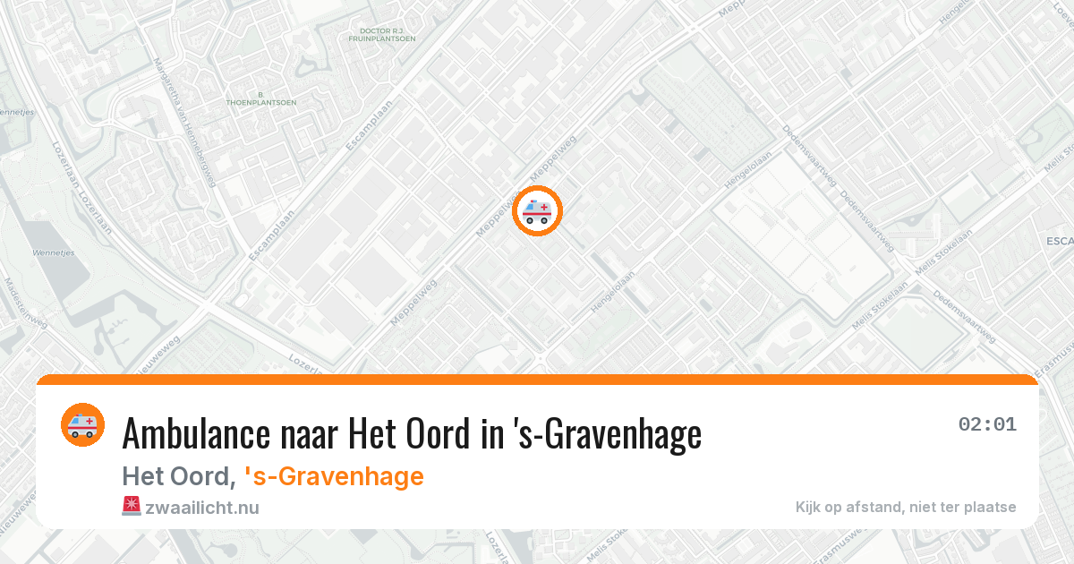 Ambulance naar Het Oord in 's-Gravenhage — 24 jul 2026