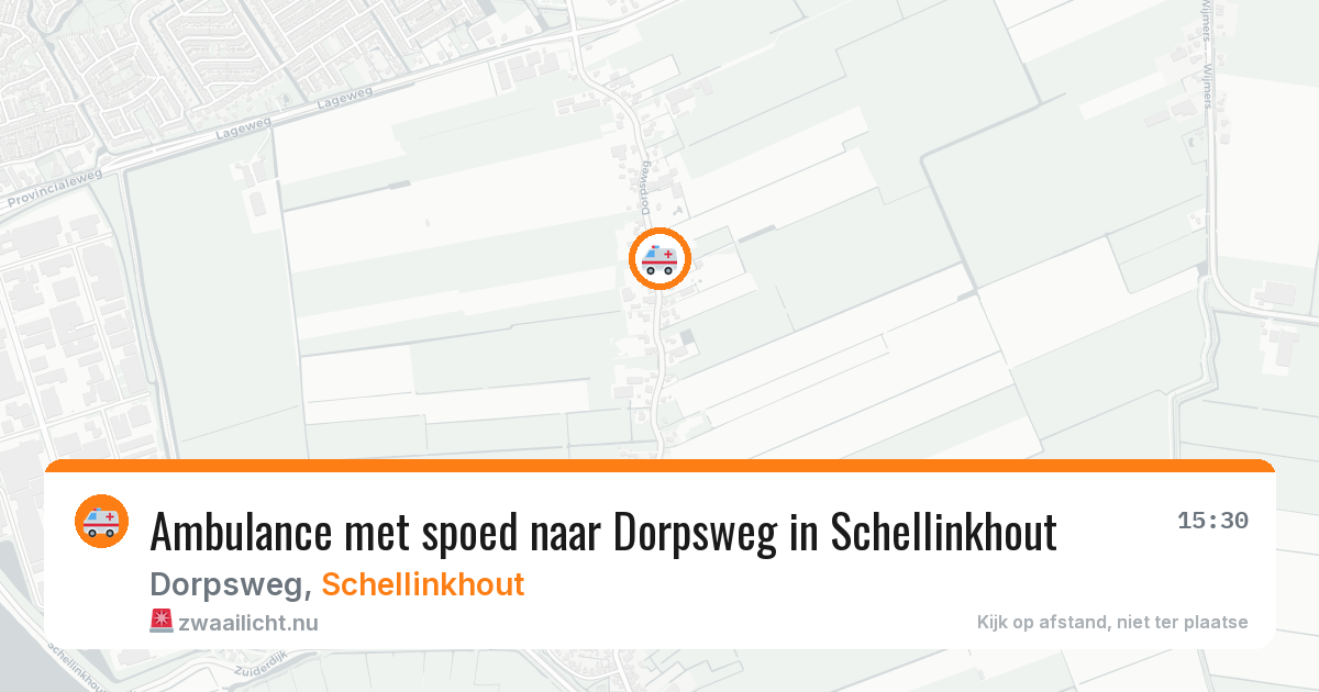 Ambulance met spoed naar Dorpsweg in Schellinkhout — 17 jul 2026
