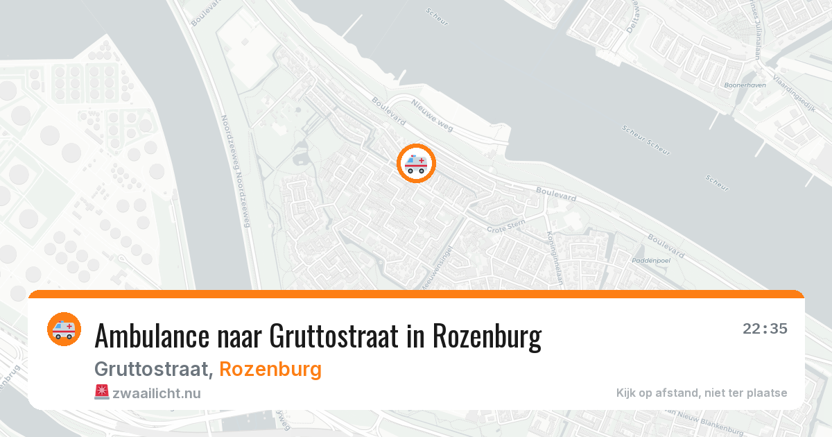 Ambulance naar Gruttostraat in Rozenburg — 23 mei 2026