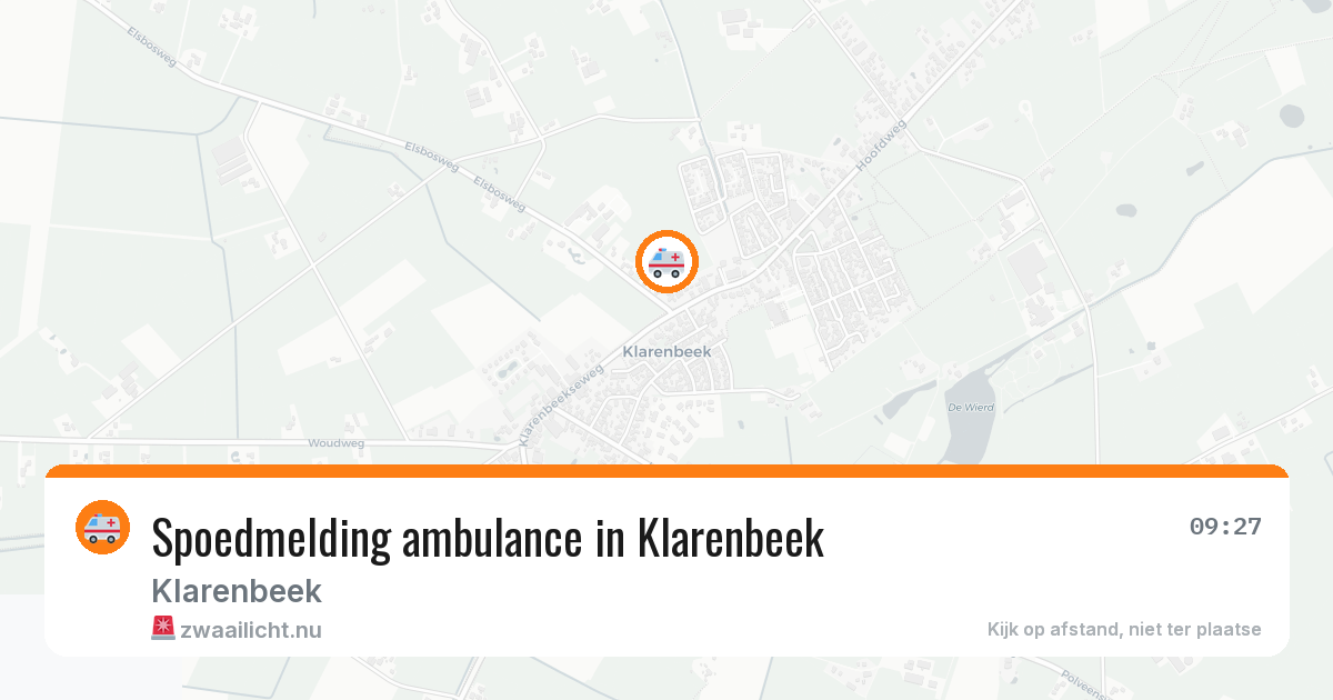 Spoedmelding ambulance in Klarenbeek — 10 jul 2026