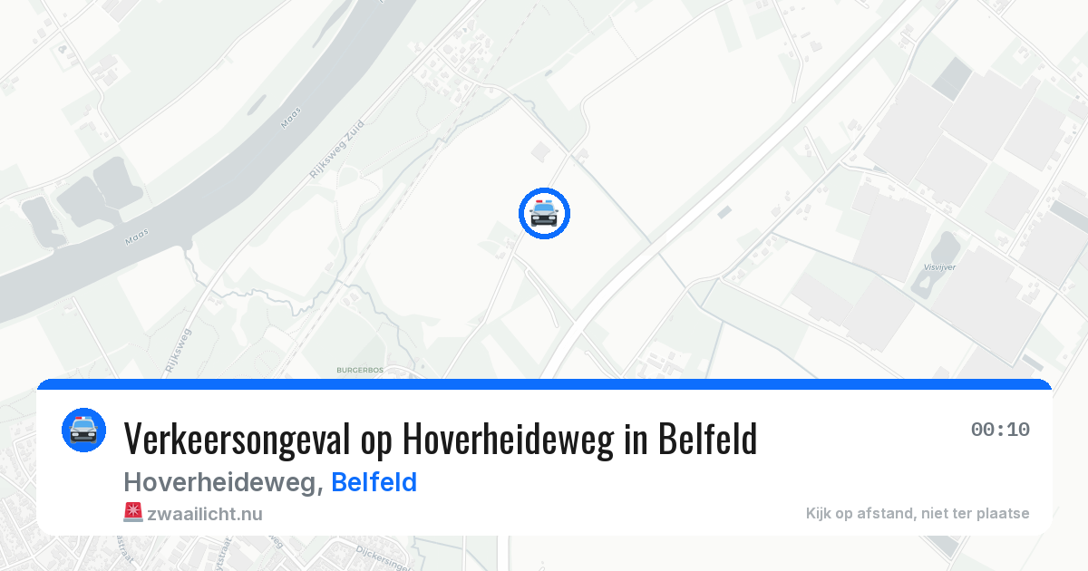 Verkeersongeval op Hoverheideweg in Belfeld — 30 mrt 2026