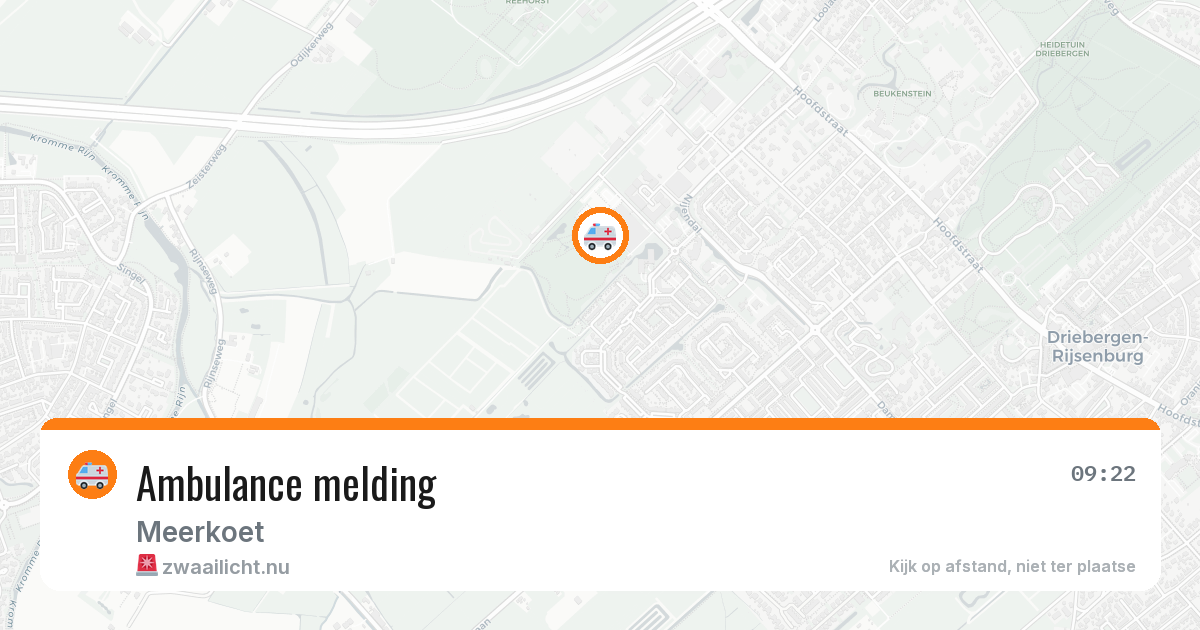 Ambulance melding — 13 mei 2026