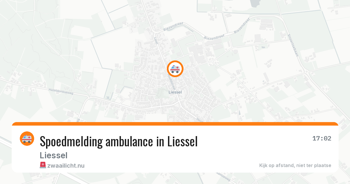 Spoedmelding ambulance in Liessel — 7 jul 2026