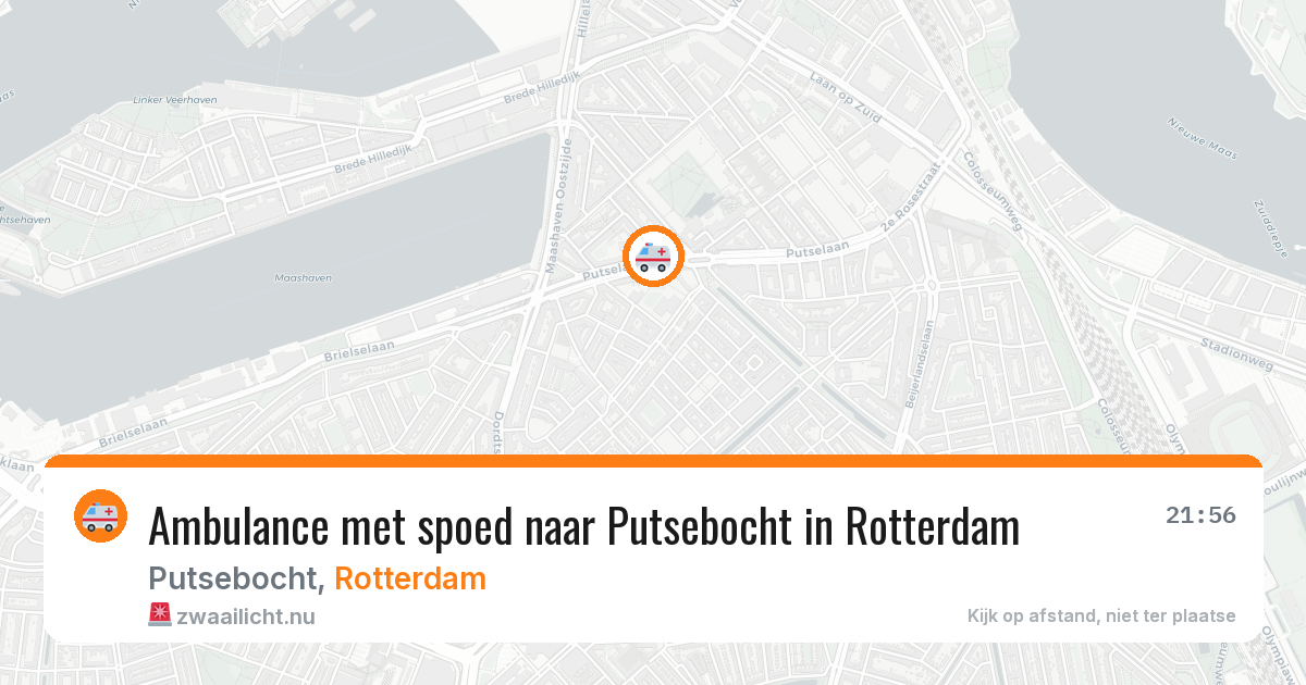 Ambulance met spoed naar Putsebocht in Rotterdam — 24 jul 2026