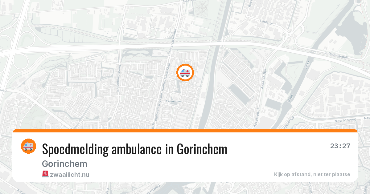 Spoedmelding ambulance in Gorinchem — 3 mei 2026