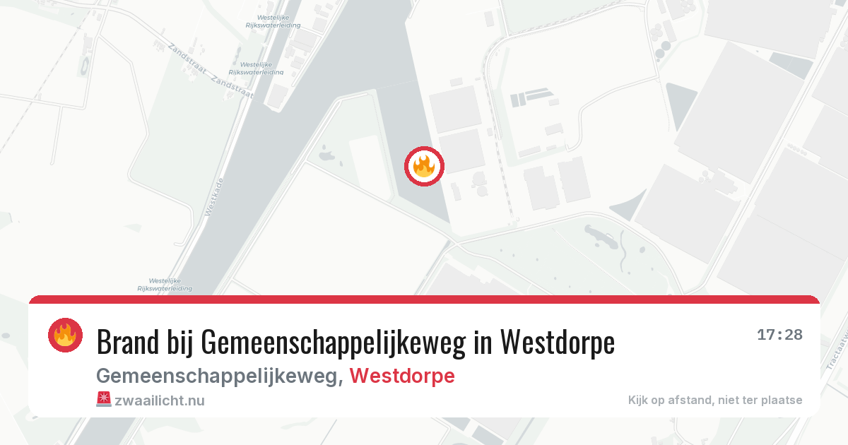 Brand bij Gemeenschappelijkeweg in Westdorpe — 18 jul 2026