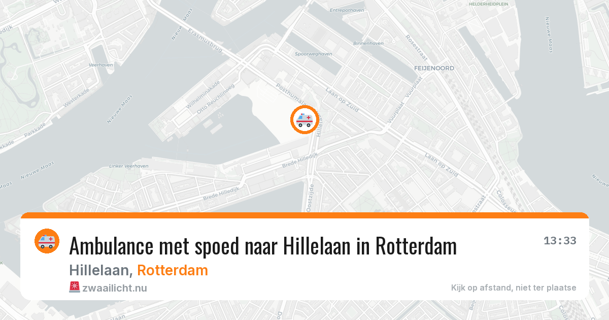 Ambulance met spoed naar Hillelaan in Rotterdam — 24 jul 2026