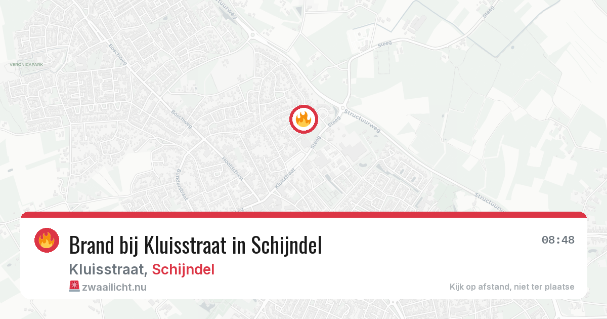 Brand bij Kluisstraat in Schijndel — 15 jul 2026