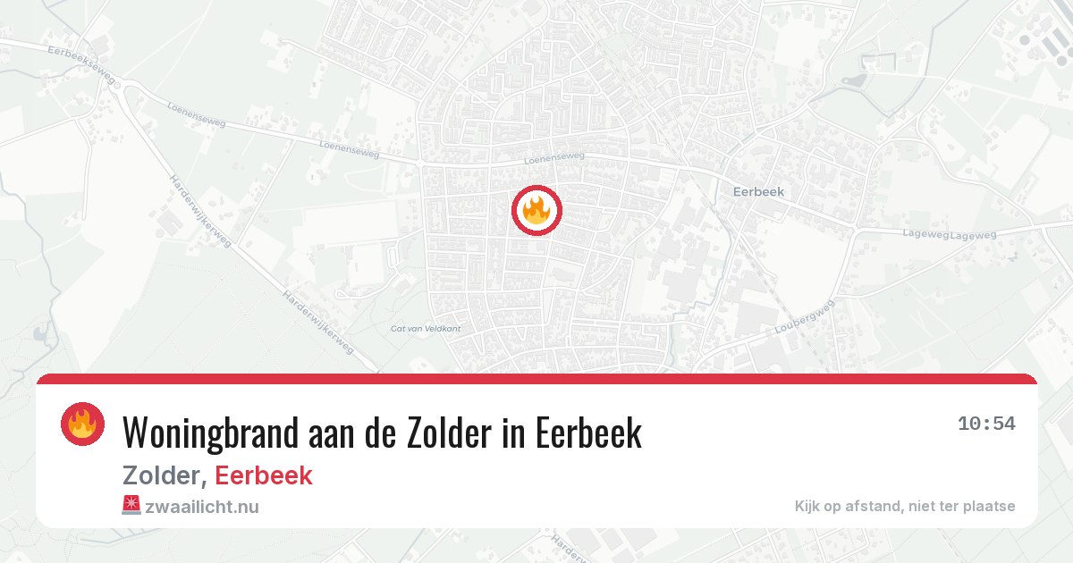 Woningbrand aan de Zolder in Eerbeek — 17 mrt 2026