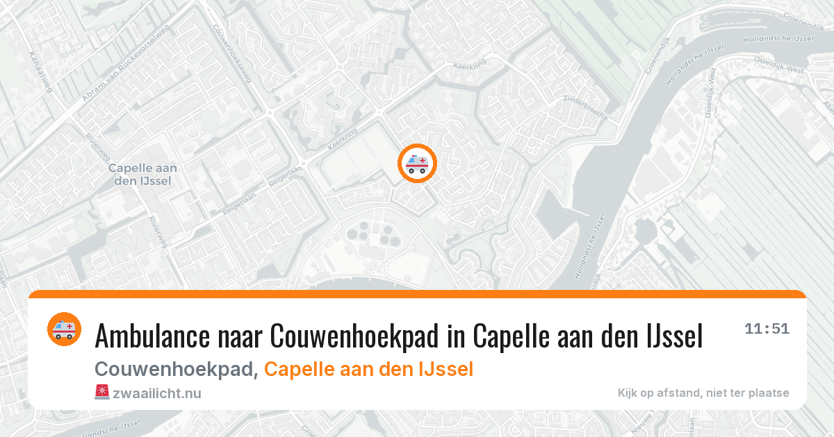 Ambulance naar Couwenhoekpad in Capelle aan den IJssel — 29 apr 2026