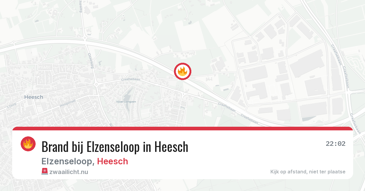 Brand bij Elzenseloop in Heesch — 23 mei 2026