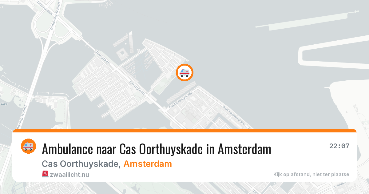 Ambulance naar Cas Oorthuyskade in Amsterdam — 27 mrt 2026