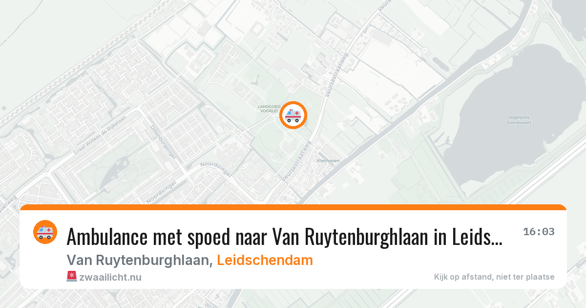 Ambulance met spoed naar Van Ruytenburghlaan in Leidschendam — 29 mei 2026