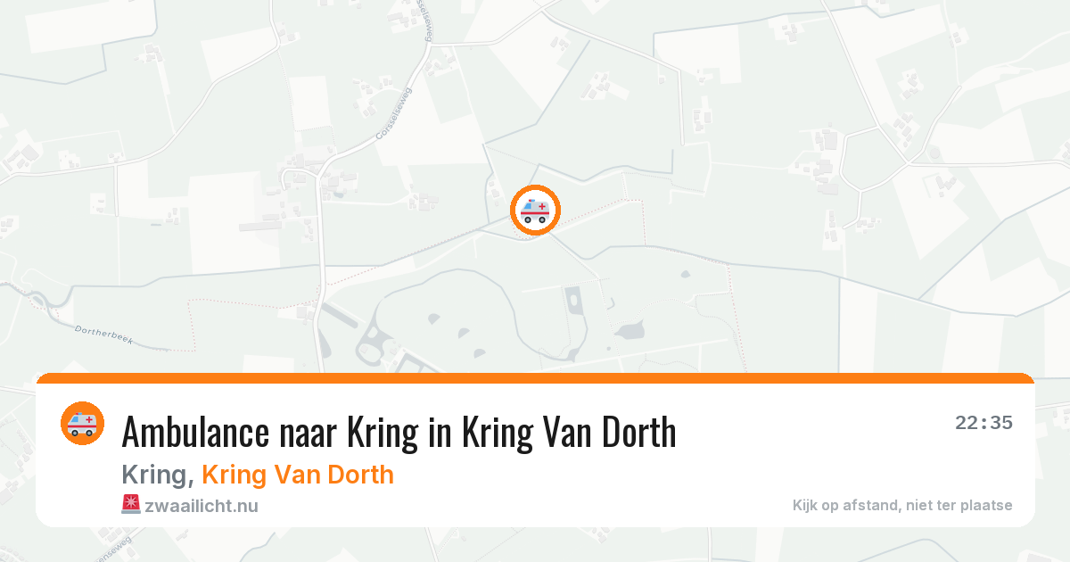 Ambulance naar Kring in Kring Van Dorth — 10 mei 2026