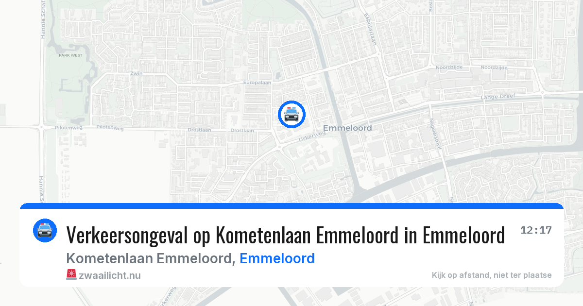 Verkeersongeval op Kometenlaan Emmeloord in Emmeloord — 17 mrt 2026