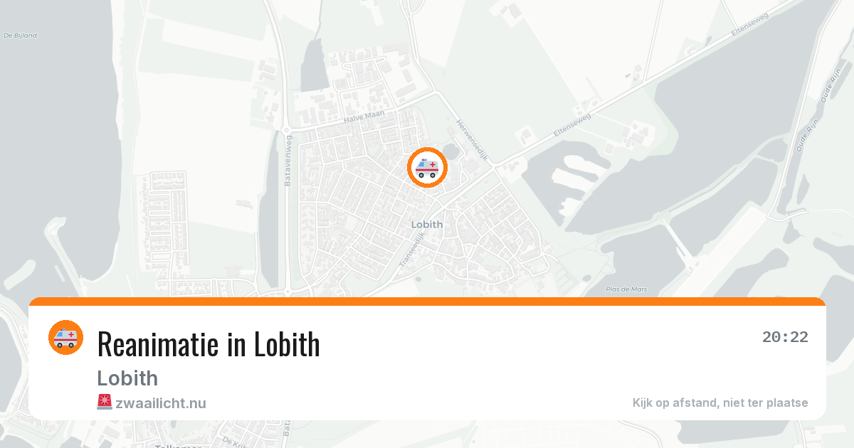 Reanimatie in Lobith — 19 jul 2026