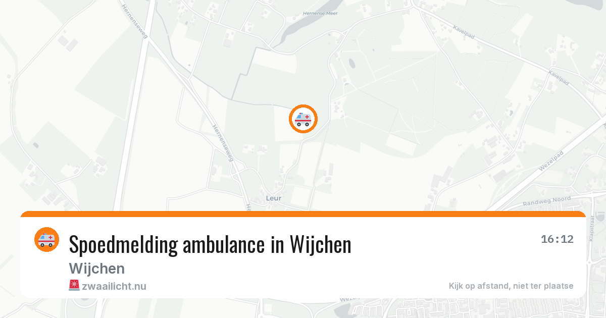 Spoedmelding ambulance in Wijchen — 11 jul 2026