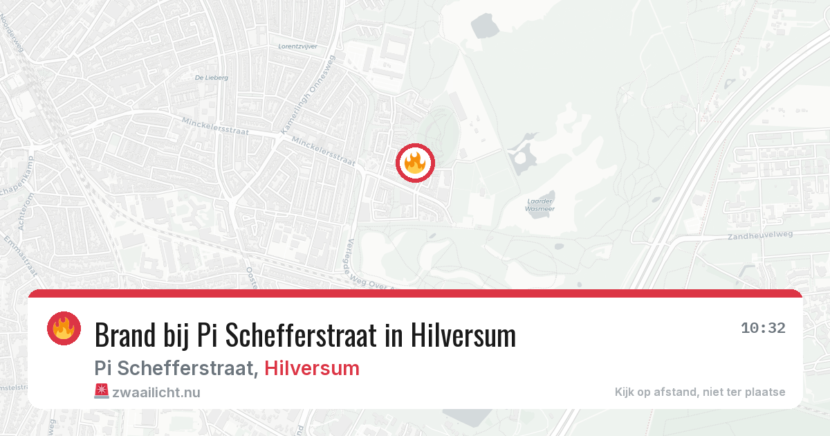 Brand bij Pi Schefferstraat in Hilversum — 28 apr 2026