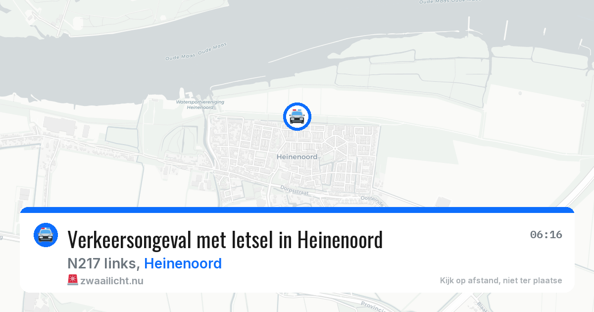 Verkeersongeval met letsel in Heinenoord — 25 apr 2026