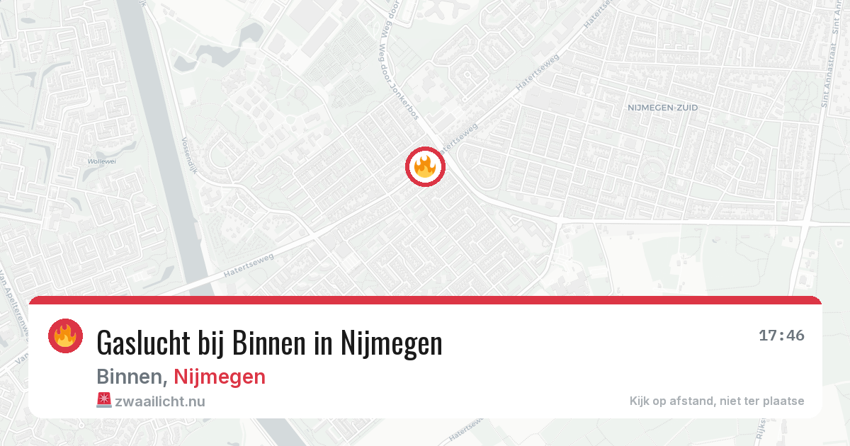 Gaslucht bij Binnen in Nijmegen — 1 apr 2026