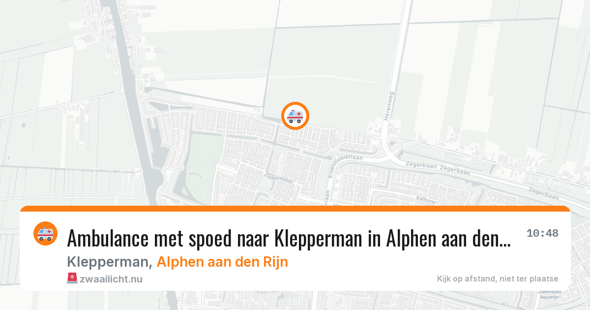 Ambulance met spoed naar Klepperman in Alphen aan den Rijn — 18 mrt 2026