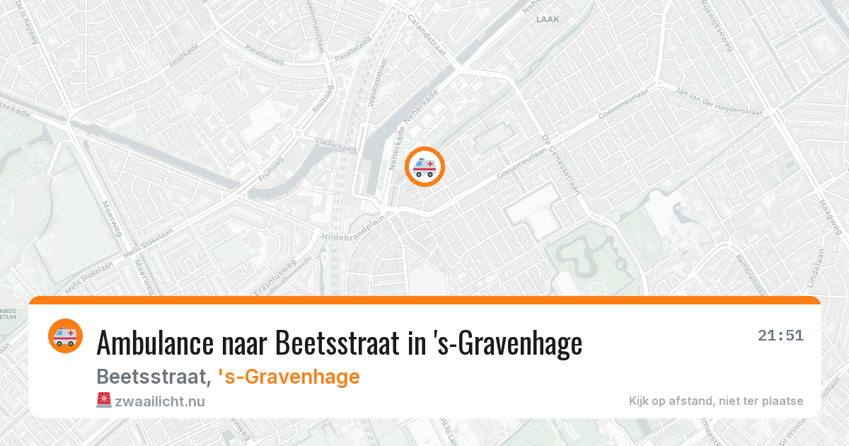Ambulance naar Beetsstraat in 's-Gravenhage — 10 jul 2026