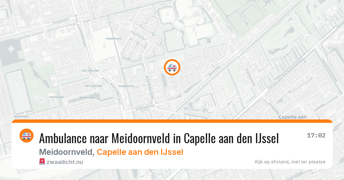 Ambulance naar Meidoornveld in Capelle aan den IJssel — 24 jul 2026