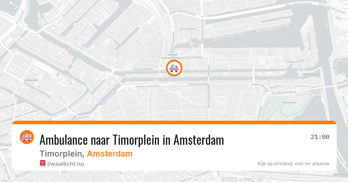 Ambulance naar Timorplein in Amsterdam — 24 mrt 2026