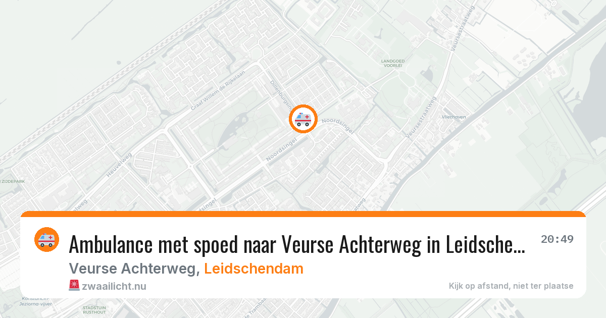 Ambulance met spoed naar Veurse Achterweg in Leidschendam — 9 mei 2026