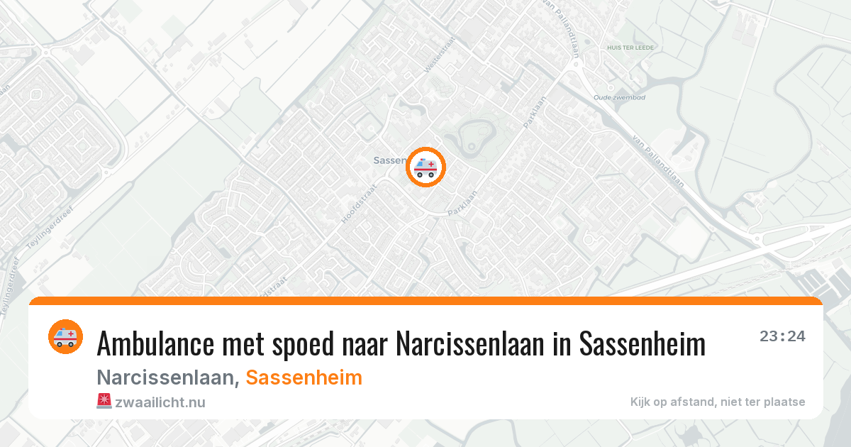 Ambulance met spoed naar Narcissenlaan in Sassenheim — 19 jan 2026