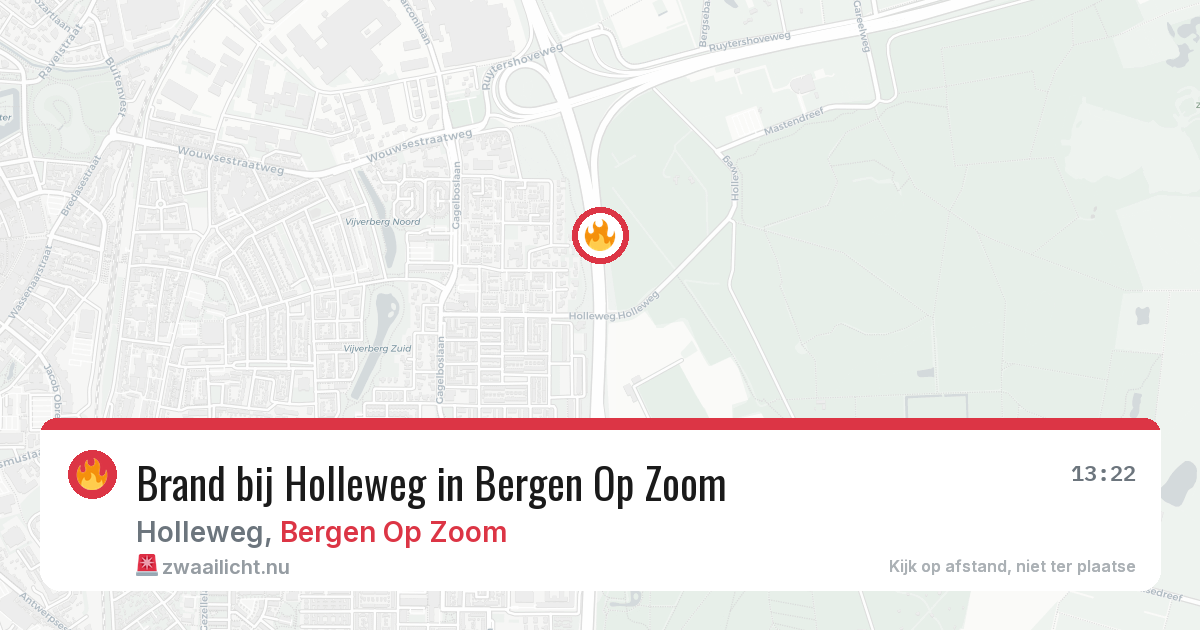 Brand bij Holleweg in Bergen Op Zoom — 2 jun 2026