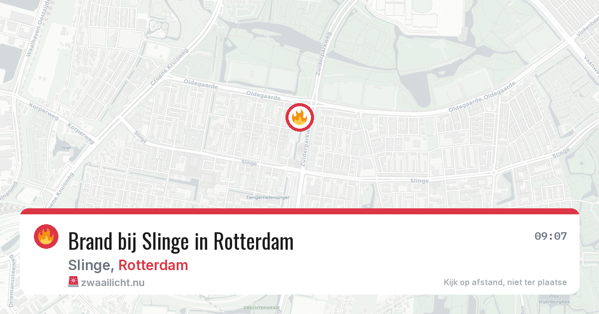 Brand bij Slinge in Rotterdam — 3 jun 2026