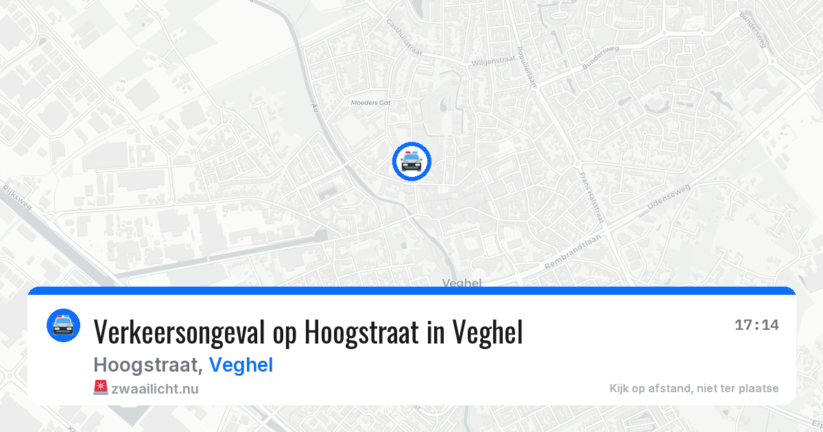 Verkeersongeval op Hoogstraat in Veghel — 11 jul 2026